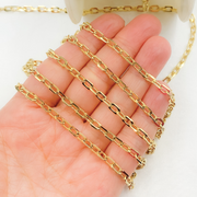 Sterling Silver Square Diamond Cut Chain. V33GP